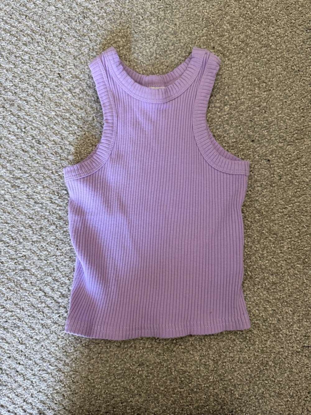 Cotton On Lavender Ribbed Tank Top